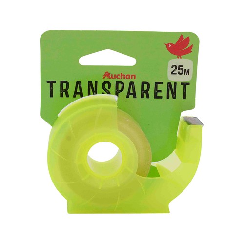 Cinta Adesiva Transparente + Dispensador 19mm X 25M ALCAMPO