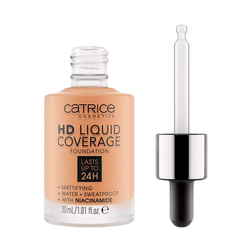 CATRICE Hd liquid coverage tono 046 Camel beige Base de maquillaje líquida sin efecto máscara 30 ml.