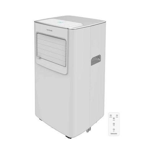 Aire acondicionado portátil CECOTEC ForceClima 7100 Soundless Pinguino, 7000 BTU, 780W, deshumidificación, área 20m2, mando a distancia, con temporizador.
