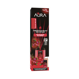 Imagen de AURA Ambientador de varillas con aroma a frutos rojos CRISTALINAS 30 ml-