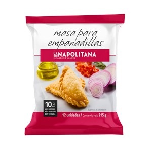 Imagen de LA NAPOLITANA Masa de tamaño mediano para empanadillas 12 uds.