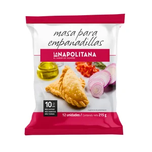 LA NAPOLITANA Masa de tamaño mediano para empanadillas 12 uds.