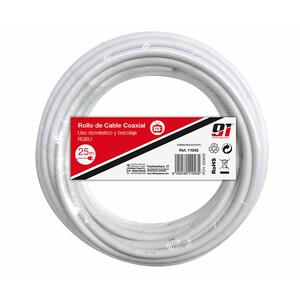 Rollo de 25 metros de cable coaxial (sin terminales)  NINE&ONE.