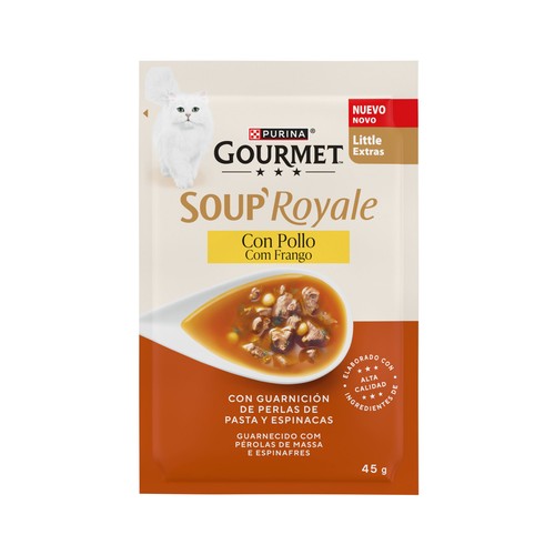 PURINA GOURMET Sopa de pollo para gatos con pollo 45gr