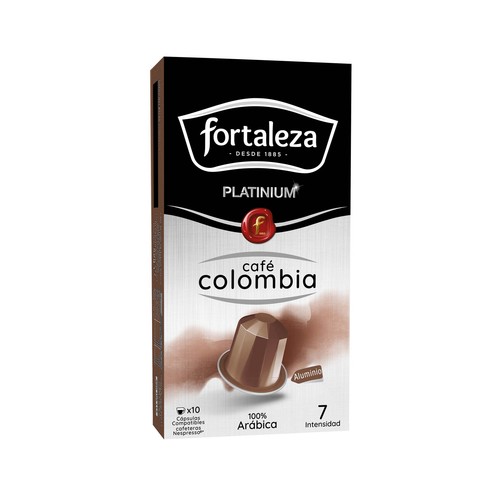 FORTALEZA PLATINIUM  Café en cápsulas colombia I7, 10 uds.