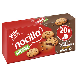 Imagen de NOCILLA Galletas con gotas de chocolate rellenas con crema de cacao y avellanas 160 g.