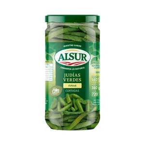 ALSUR Judias verdes finas cortadas en trozos pequeños 360 g.