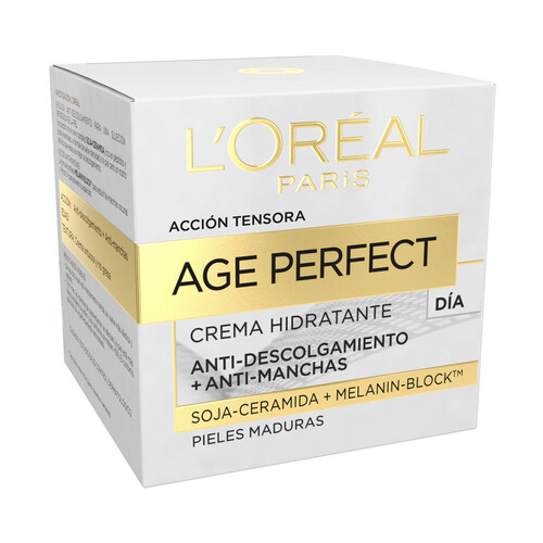 L´ORÉAL PARIS Crema hidratante de día con efecto tensor para pieles maduras L'ORÉAL PARIS Age perfect 50 ml.