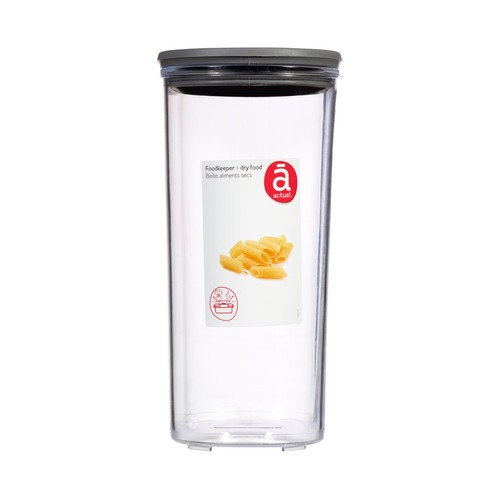 Recipiente hermético de plástico especial para alimientos secos, 1,6 litros, ACTUEL.