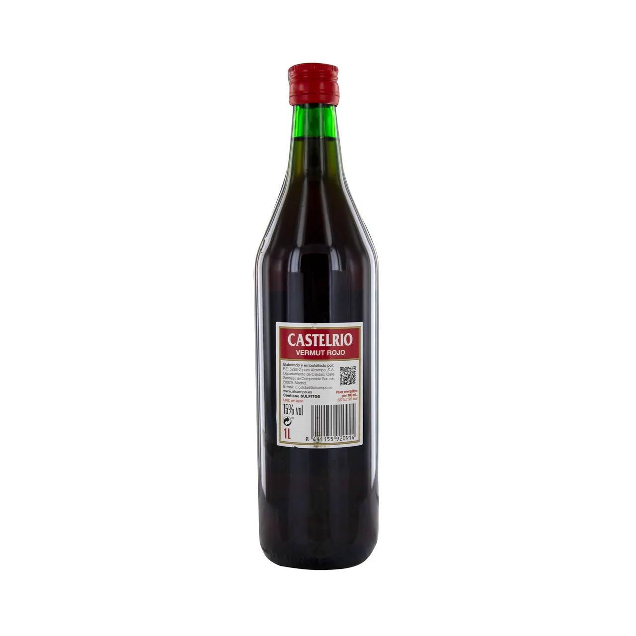 Vermouth rojo elaborado en España 1 l.