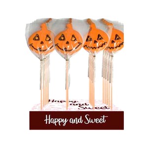 Imagen de MIGUELAÑEZ Piruleta nube calabaza de chocolate 30 g.