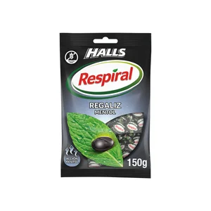 RESPIRAL Caramelos de regaliz mentol 150 g.