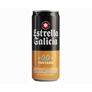 Imagen de ESTRELLA GALICIA Cerveza tostada sin alcohol lata de 33 cl.
