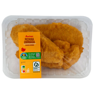Imagen de ALCAMPO CULTIVAMOS LO BUENO Bandeja con filetes de pechuga de pollo empanados  400 g.