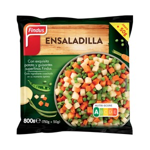 Imagen de FINDUS Ensaladilla congelada con patata y guisantes superfinos FINDUS 800 g.