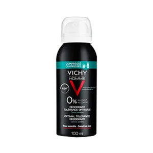 VICHY Desodorante en spray para hombre, sin alcohol, especial pieles sensibles VICHY Homme 100 ml.