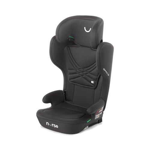 Elevador de auto Spring NURSE by JANÉ, con sistema ISOFIX, I-Size (100-150cm), 4 a 12 años, color negro.