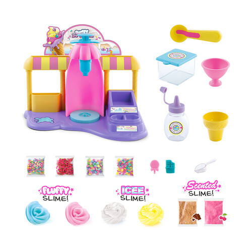 Fábrica de helados con texturas diferentes de Slime, Ice Cream Factory SLIME DIY.
