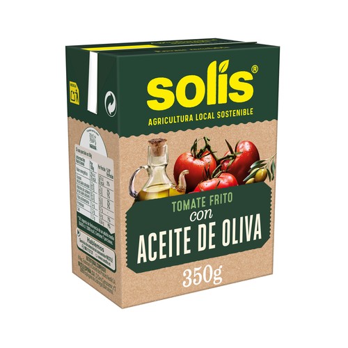 SOLÍS  Tomate frito con aceite de oliva en  brik de 350 g.