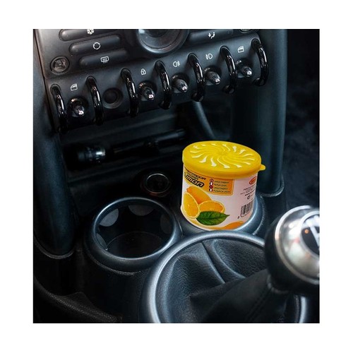 Ambientador en lata gel 90gr, fragancia de Limón. ROLMOVIL