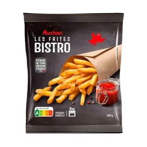AUCHAN Patatas fritas Bistro 600 g Producto Alcampo.