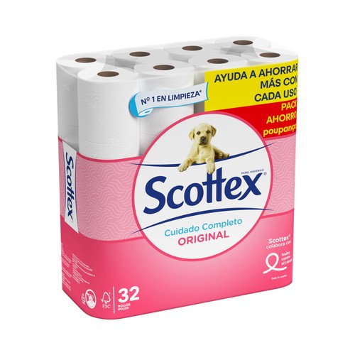 Imagen de Papel higiénico Original SCOTTEX 32 uds.