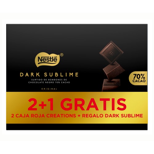 NESTLÉ Bombón creation + dark 2 x 186 gr + 145 gr.