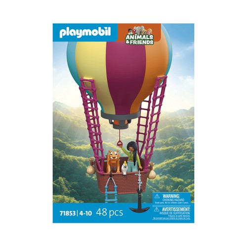 PLAYMOBIL Animal & Friends 71853, Aventura en Globo, 48 pcs +4 Años