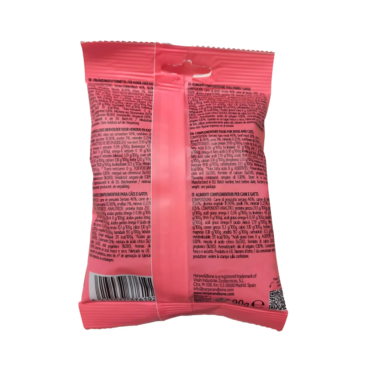 Snacks para perros y gatos de ternera 90 gr.