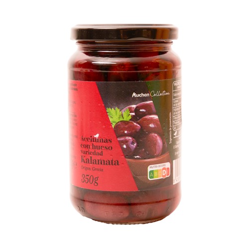 PRODUCTO ALCAMPO Collection Aceitunas con hueso frasco de vidrio 200g.