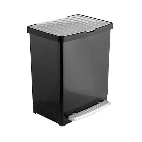 TATAY Cubo de basura  con espacio para reciclar capacidad el cubo 17l + 8l de la cubeta que se extrae
