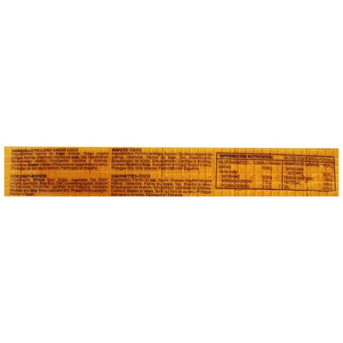 BLANCO Barquillo sabor coco 330 g.