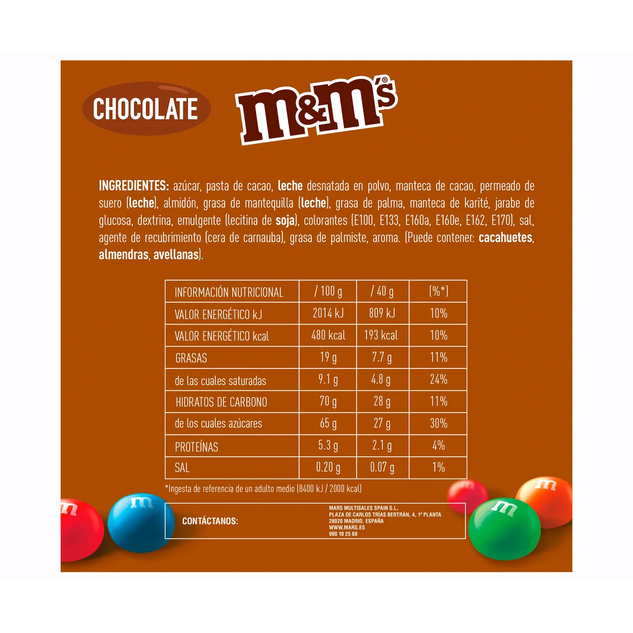 M&M"S Grajea de chocolate 330 gr.