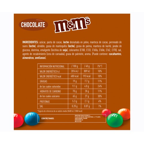 M&M"S Grajea de chocolate 330 gr.