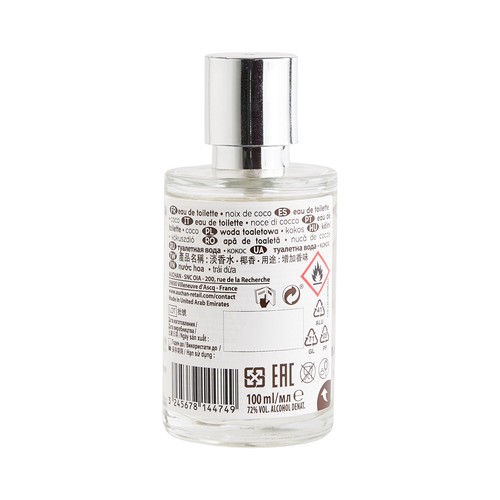 COSMIA Eau de toilette para mujer con aroma a coco COSMIA 100 ml.