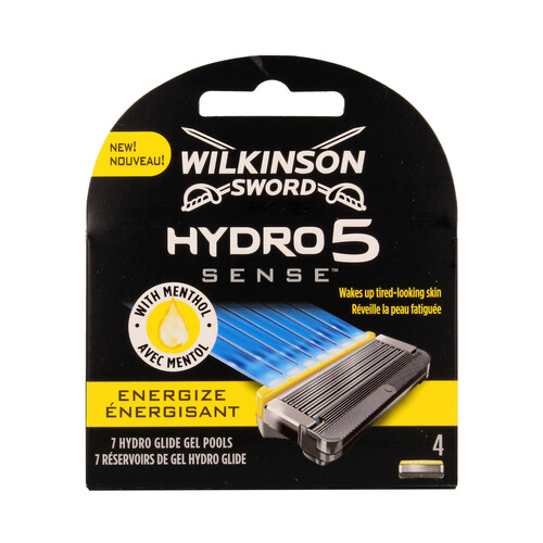 WILKINSON Recambio de cuchillas con 4 hojas, para maquinilla de afeitar WILKINSON Hydro sense 5 4 uds.