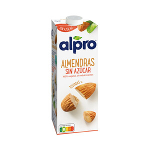 ALPRO Bebida de almendras 100% vegetal, sin azúcar ni edulcorantes ALPRO 1 l.
