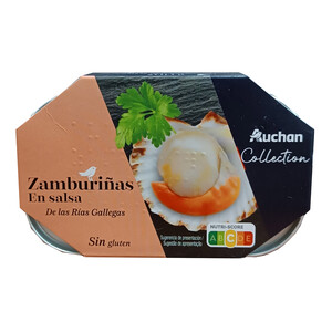 ALCAMPO GOURMET Zamburiñas Rías Gallegas en salsa ALCAMPO GOURMET 65 g.