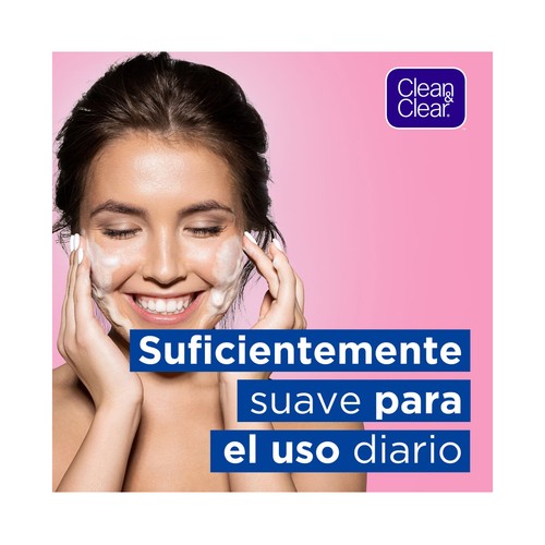 CLEAN & CLEAR Gel exfoliante de uso diario, anti puntos negros con micropartículas exfoliantes 150 ml.