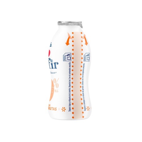 NESTLÉ Kefir líquido desnatado (0% materia grasa) sabor multi-frutas 6 x 100 g.