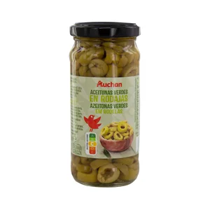 PRODUCTO ALCAMPO Aceitunas verdes en rodajas 105 g.