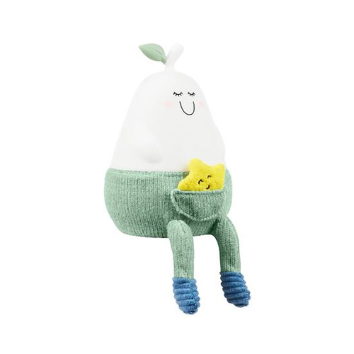 Lámpara de luz de noche para bebes, de silicona bertie, de color blanco con verde, BABYMOOV.