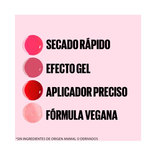 MAYBELLINE Fast gel tono 002 Ballerina  Esmalte de uñas de secado rápido efecto gel.