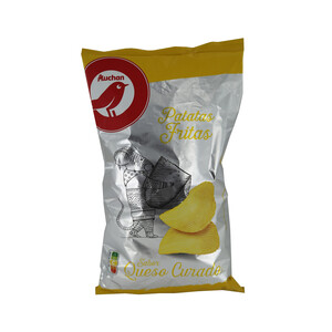 PRODUCTO ALCAMPO Patatas fritas lisas con sabor a queso curado PRODUCTO ALCAMPO bolsa de 160 g.