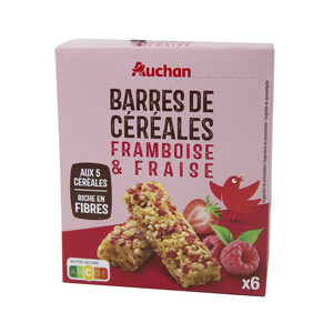 Imagen de PRODUCTO ALCAMPO Cereales en barrita con trozos de frutas rojas 6 uds. x 21 g.