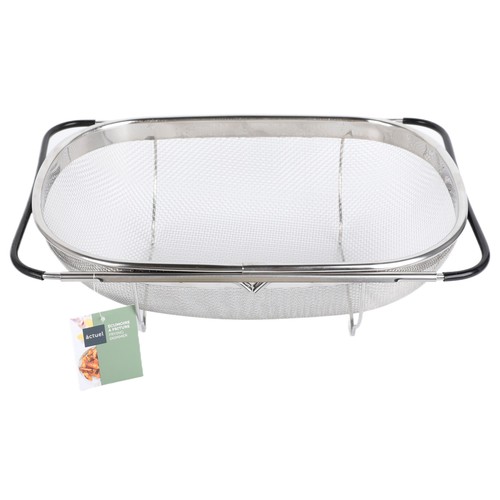 Escurridor extensible de acero inoxidable, ACTUEL.