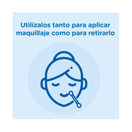 JOHNSON´S Bastoncillos para bebés, niños y adultos de papel con extremos de algodón 100% puro 200 uds.