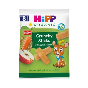 Biológico Snacks crujientes con manzana y zanahoria, a partir de 8 meses 30 g.