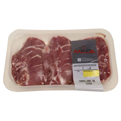 Bandeja con carrilladas de cerdo MECA
