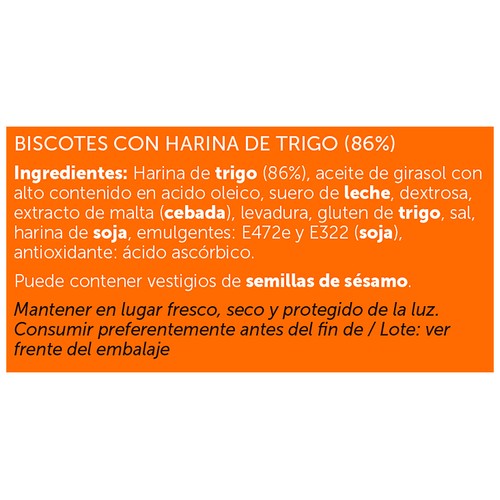 TOSTAGRILL Biscottes normales 68 uds. 510 g.